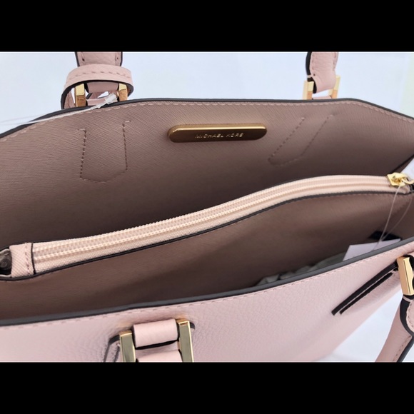 New! Michael Kors Large Leather Satchel - Picture 3 of 5